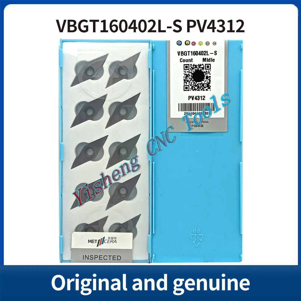 

METCERA Cutting Tools VBGT160402L-S VBGT160402R-S VBGT160404L-S VBGT160404R-S PV4312 Tungsten carbide CNC inserts