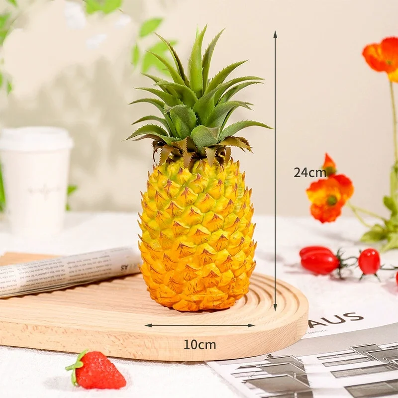 Künstliche Ananas, mittelgroß, groß, simulierte Früchte für Zuhause, Hochzeitsdekoration, gefälschte Ananas, Küche, Desktop, Wohnzimmer, Dekoration – Detail 2