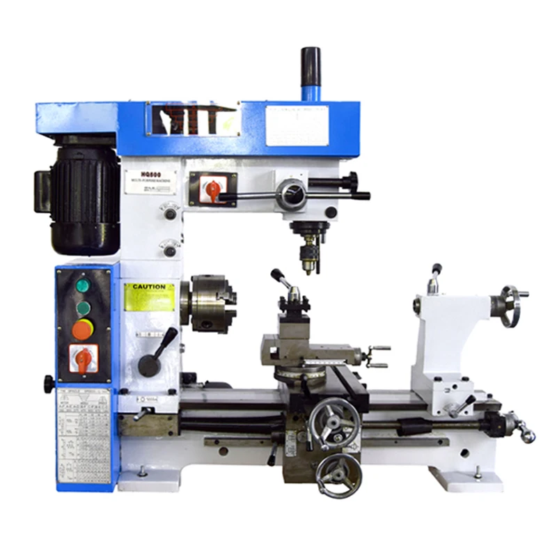 HQ500 500mm Lathe Machine Lathe Drill Mill Combo Multi-purpose