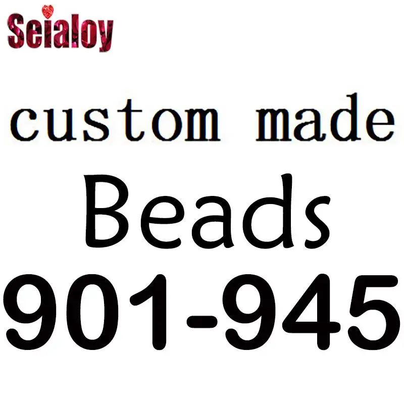 Seialoy 10pcs/lot Custom Beads AD0901-0945 Please Contact Customer Service To Send Pictures