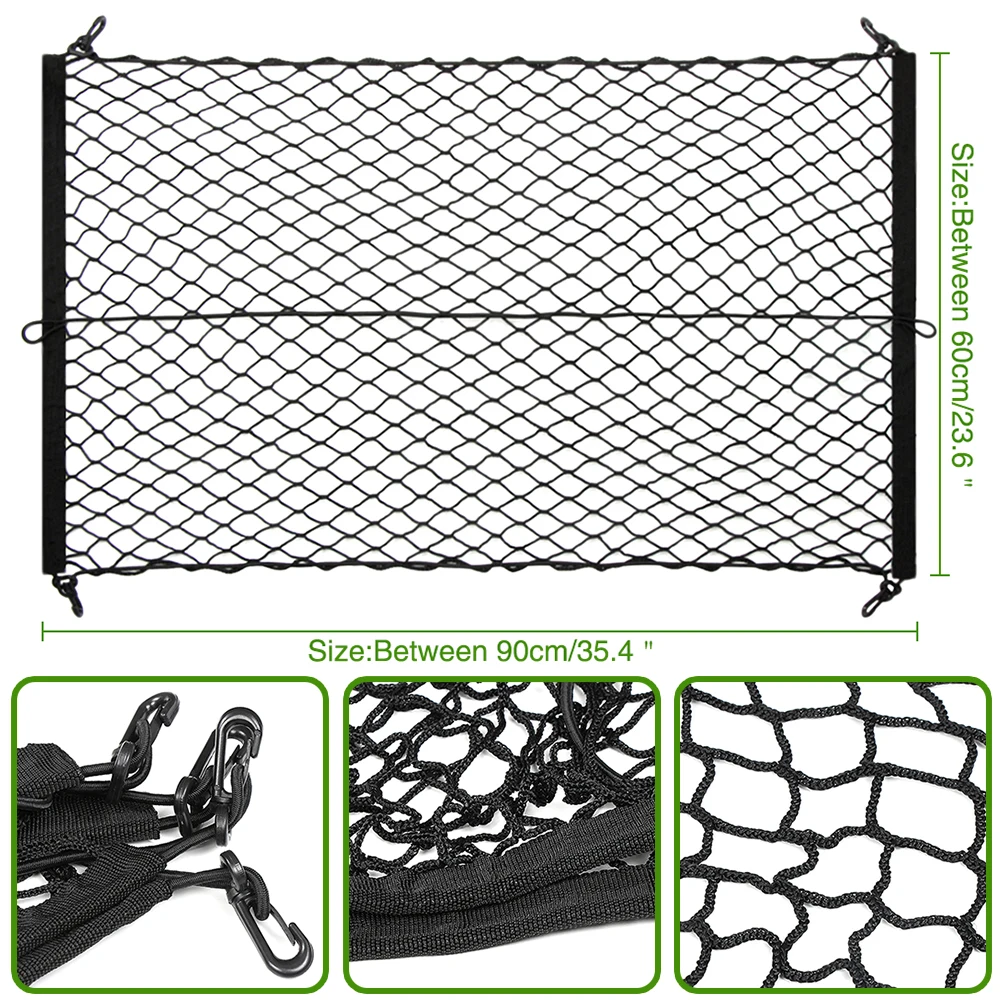 Nylon Car Rear Cargo Net Trunk Storage Organizer Net For Audi A1 A2 A3 A4 A5 A6 A7 A8 Q2 Q3 Q5 Q7 S3 S4 S5 S6 S7 S8 TT TTS