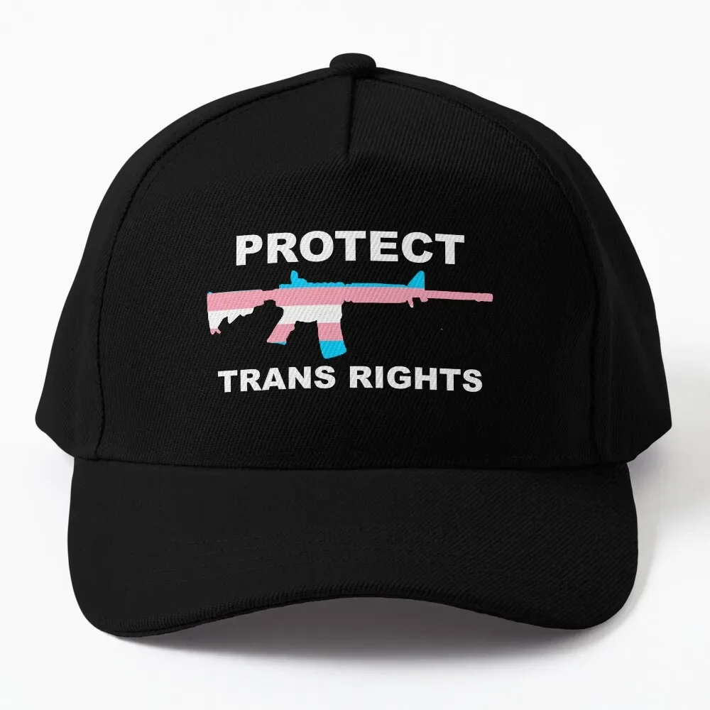 

Protect Trans Rights Baseball Cap boonie hats Beach hard hat funny hat Women'S Golf Wear Men'S