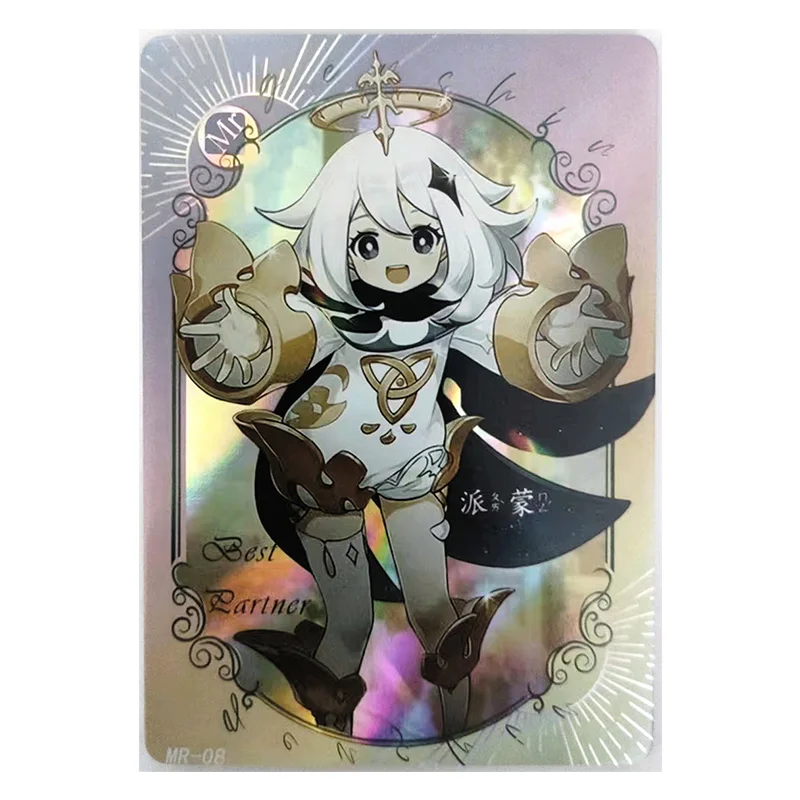 Anime Goddess Story Rare MR Refractive Flash Cards Qiqi Dori Faruzan Fischl Klee Toys for boys Collectible Cards Birthday Gifts