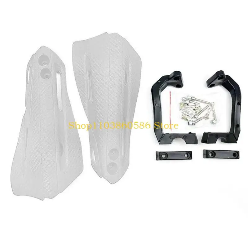 242A Quick Mount Motorcycle Handguards Strong ABS Material Protective ABS Hand Set for Trail Riding & Use