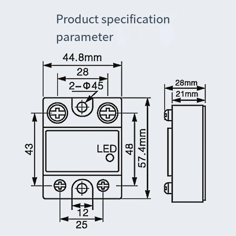 Single Phase Solid State Relay Single Phase SSR DC Control AC Solid State Relay