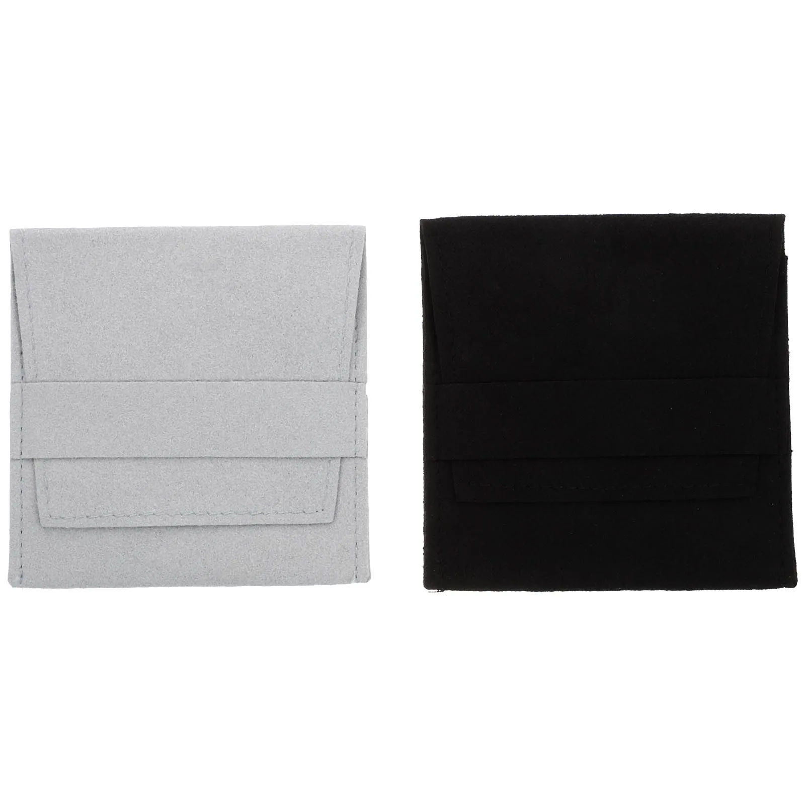 

2Pcs Jewelry Organizer Bag Premium Protective Flannelette Pouch Durable Storage Small Items Holder Gift Pouch for Rings Necklace