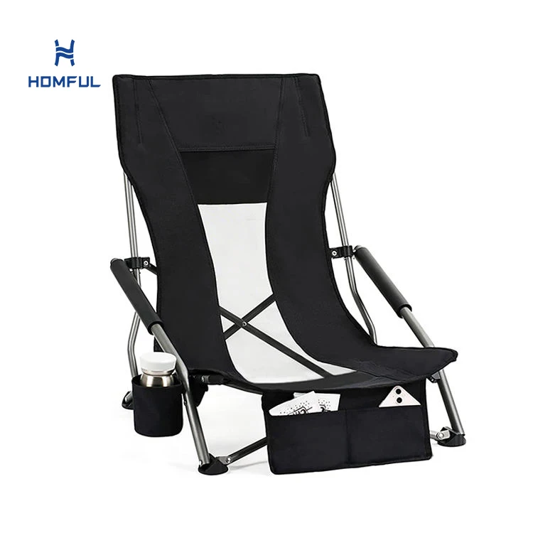 

Lightweight Camping Chair Foldable Fishing Portable Low Sit Outdoor Camping Beach Chair