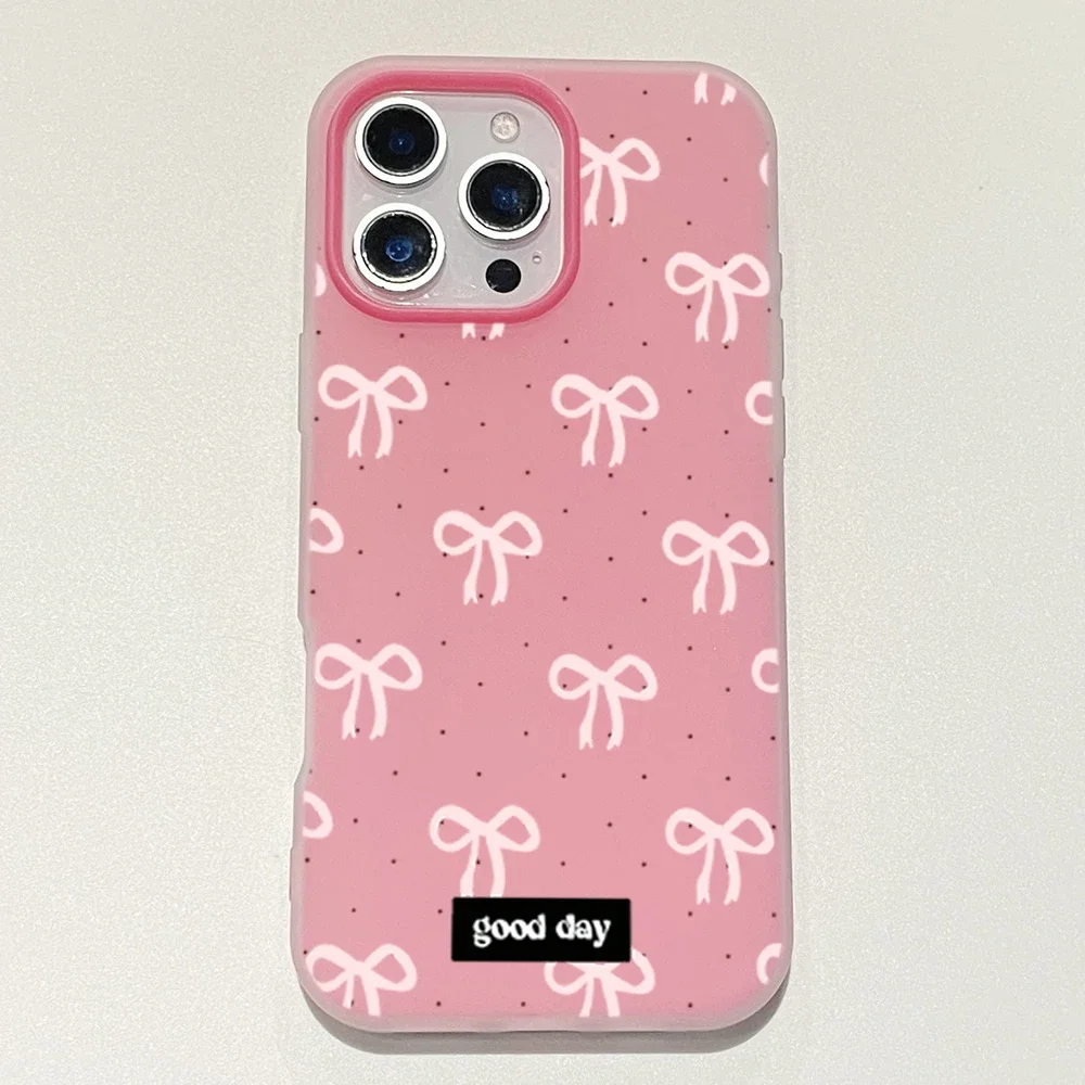Bowknot Polka Dot Phone Case For Redmi 10 11 12 13 14 4G Xiaomi Redmi Note 10 11 12 13 14 Pro 5G 14C 13C 15C 5G Silicone Cover view 3