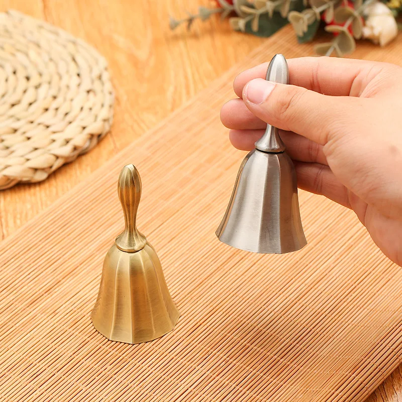 

Metal Bell Bar Restaurant Hand-hand Rattle Bells Baby Rattle Bedside Bell Festival Party Decoration Christmas Decor