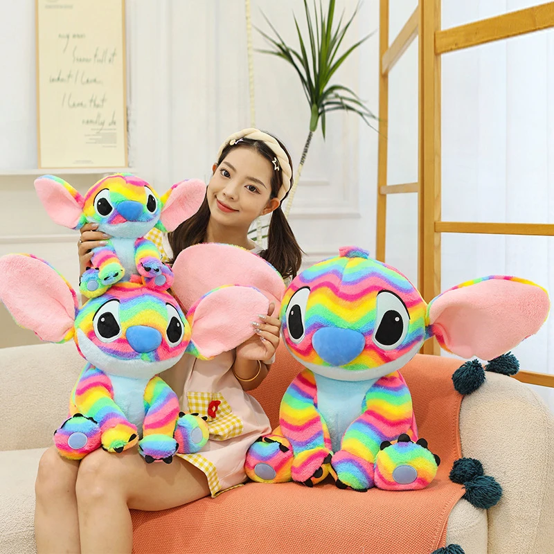 

Kawaii Plush Toy Stitch Cute Filled Doll Soft Colorful Interstellar Baby Stuffed Animal for Kids Birthday Gift High Quality