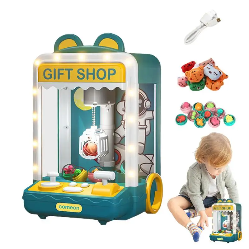 

Kids Claw Machine Doll Grabber Claw Game Machine Indoor Vending Toy Safe Multifunctional Electronic Claw Game For Easter