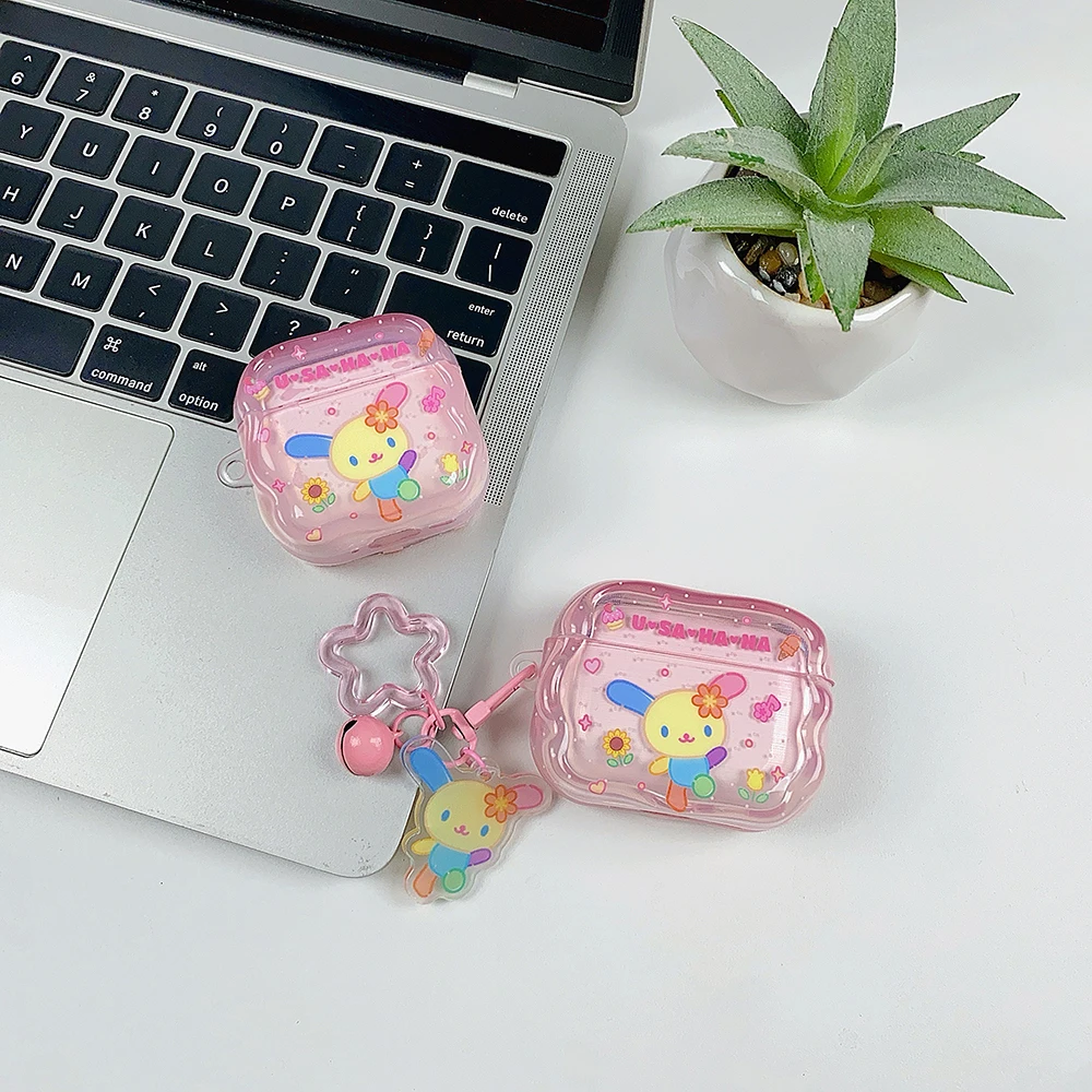

Cartoon Character For Usahana Earphone Case For AirPods Pro 3.2.1 AirPods 1 2 3 4 TPU With Pendant Shockproof Protective Cover