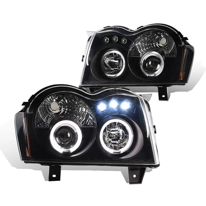 

For Jeep Grand Cherokee Headlights 2005-2008 Vintage LED Headlights with Sequential Grand Cherokee LED Headlight Attachment