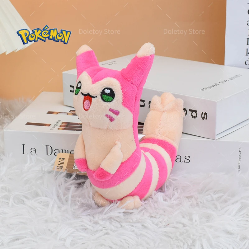 5 verschiedene Pokémon Furret Plüschtiere, niedliche glänzende Furret Plüschpuppe, weiche Cartoon-Anime-Elfenpuppe, Geburtstagsgeschenk für Kinder – Detail 7