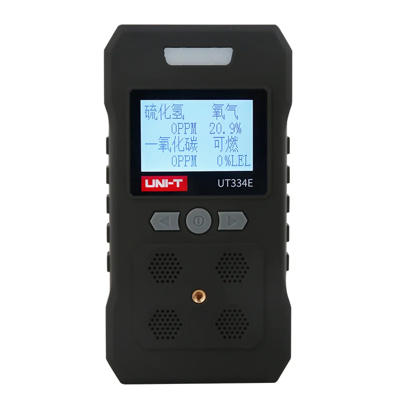 UNI-T H2S/O2/EX/CO 4-in-1 가스 감지기 UT334E, 누출 가스 안전 감지, 영어 및 중국어 변경