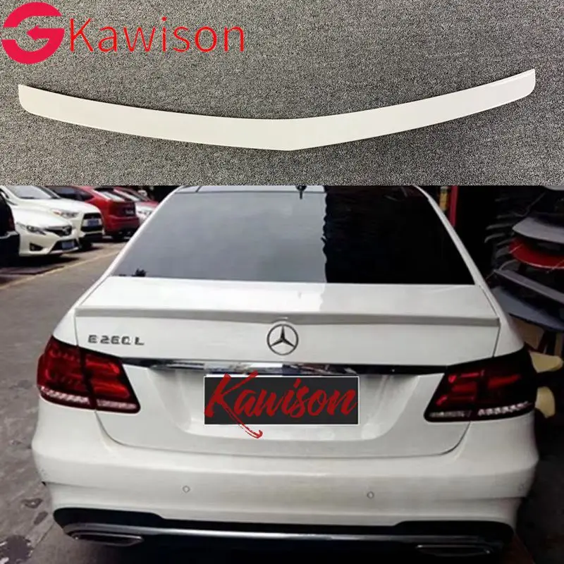 For Mercedes - Benz W212 E320 E260L E300L E63 spoiler ABS Material Car Rear Wing Primer Color spoiler for 2008-2015 W212 4 doors