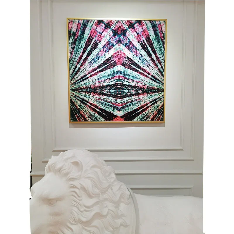 نسيج مصنوع يدويًا، مربع، غطاء حائط، لوحة زخرفية، إحساس عالي، كبير، فرنسي فني، نسيج