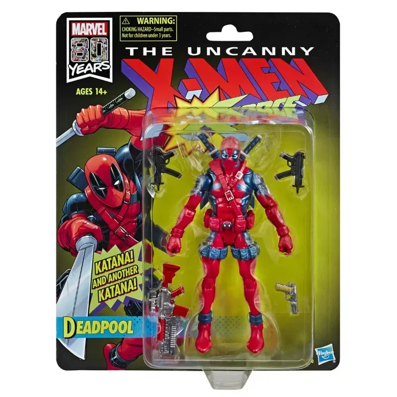 

Оригинальная экшн-фигурка Hasbro Marvel Legends Series 80-летия Uncanny Deadpool, модель коллекции игрушек