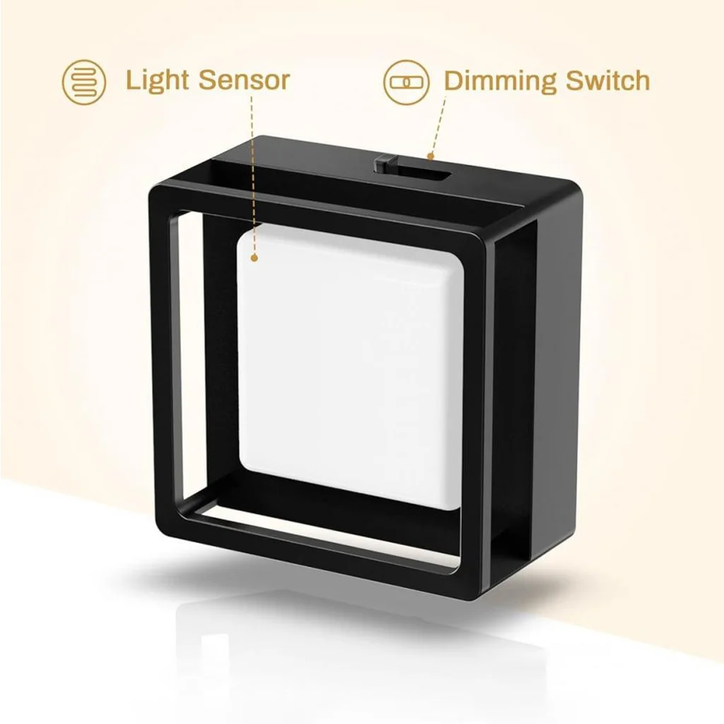 EU/UK/US Plug LED Wall Lamp Automatic on/off Night Light Dimmable Warm White Dusk to Dawn Sensor for Stairs Bedroom Kids Room