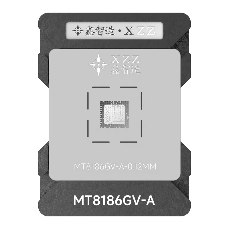 استنسل XZZ BGA reballing لـ MT8186GV-A/MT8188GV-A/X1P42100/SRPMP/SR177 منصة زراعة القصدير لقالب BGA للتدفئة المباشرة