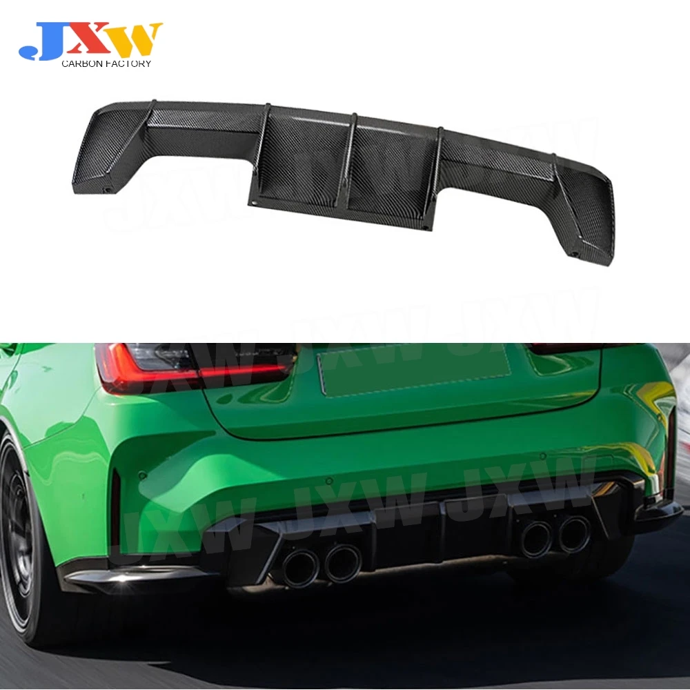 

ABS Rear Bumper Lip Spoiler For BMW 3 Series 4 Series G80 G82 G83 M3 M4 2021 + Rear Diffuser Car Accessories