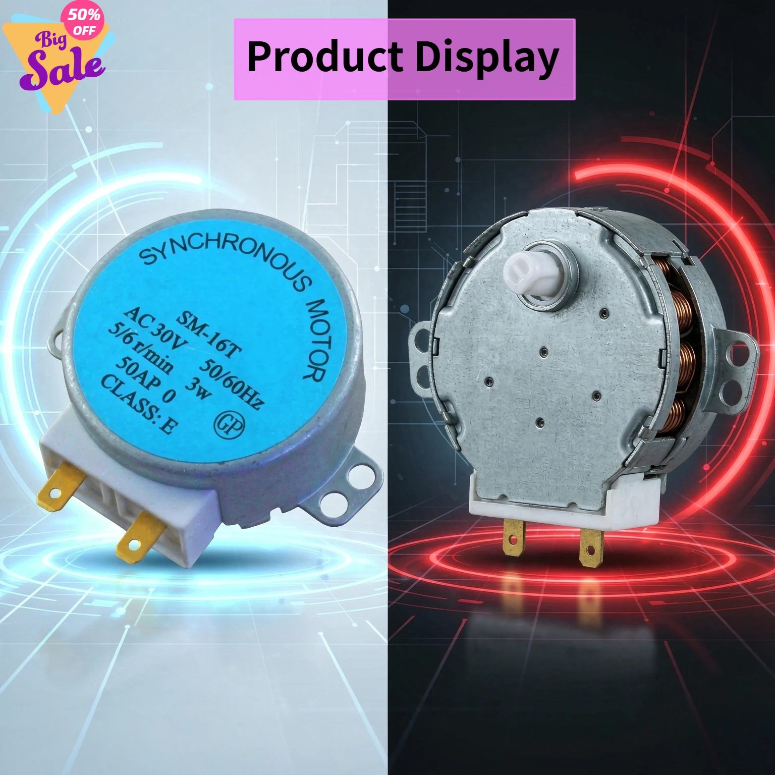 SM‑16T Original Microwave Oven Turntable Synchronous Motor 30V Tray Rotating Motor Replacement Spare Repair Part for Microwave