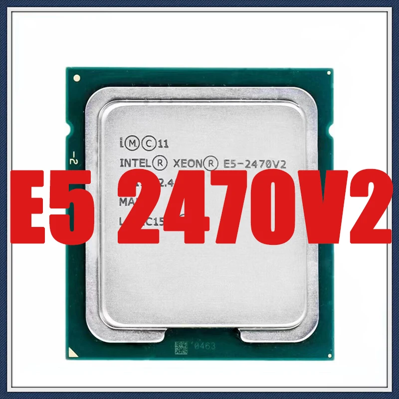 Used Intel Xeon E5 2470v2 2.4GHz Ten-Core LGA 1356 E5 2470 V2 Twenty-Thread CPU Processor 25M 95W