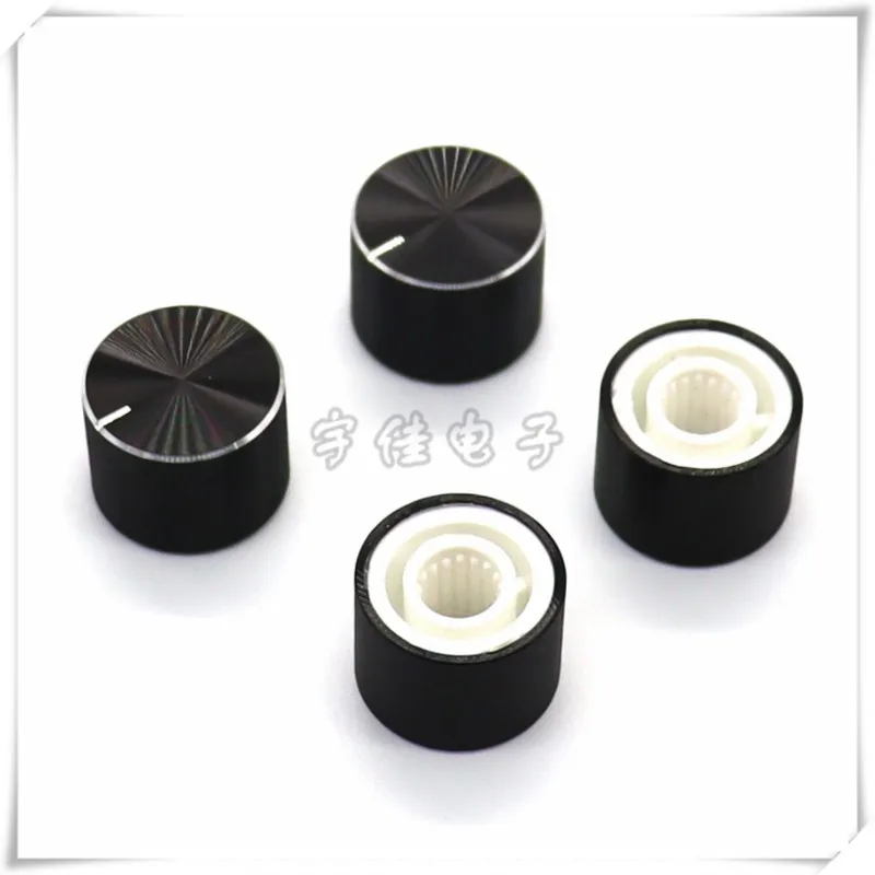 3PCS 15×11MM Aluminum Alloy Knob Speed Potentiometer Knob Cap Power Amplifier Volume Knob Cap Flower Shaft 6MM