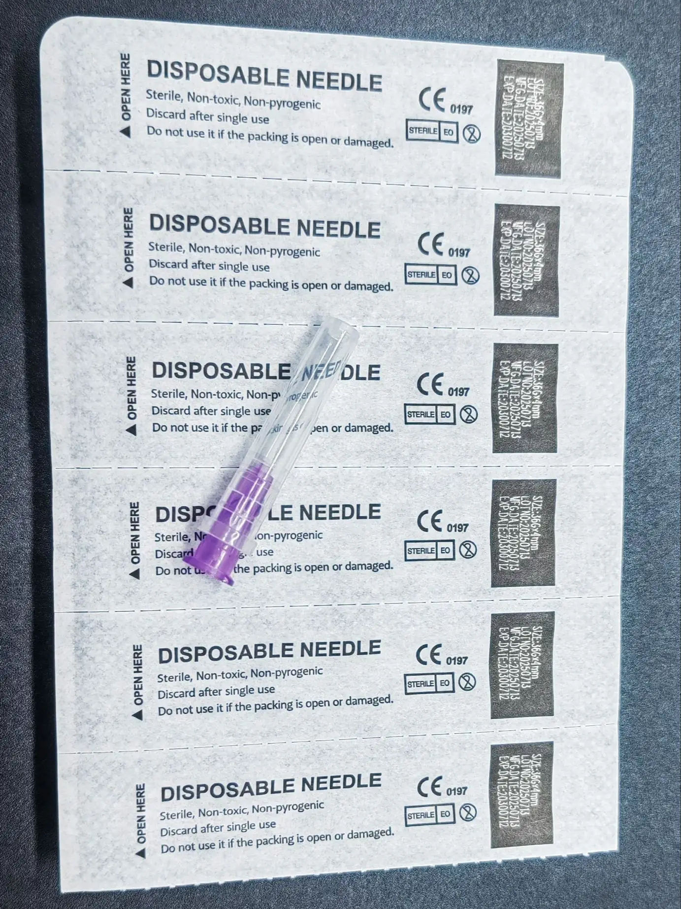 Disposable Ultra Fine 36g 34g 33g 33g 32g 31g 30g 29g-4mm Painless Cosmetic Needle Syringe Hand Tool Parts