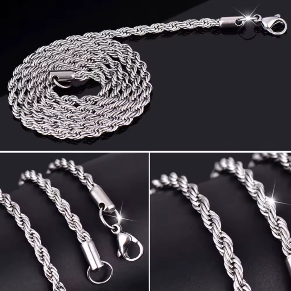Ожерелье-цепочка REGELIN из титана 316L, 50/60/70 см, из нержавеющей стали, для мужчин и женщин, в стиле кантри, чокеры из нержавеющей стали.