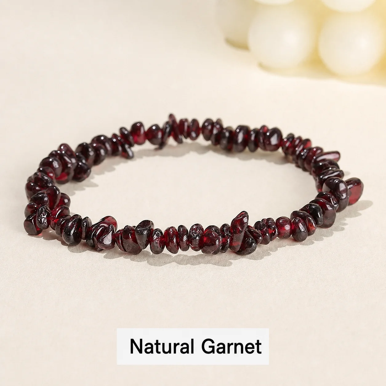 Irregular Stone Bracelet Smooth Unisex Bracelet Crystal Chip Bracelet Versatile For Gift Travel Casual Outings