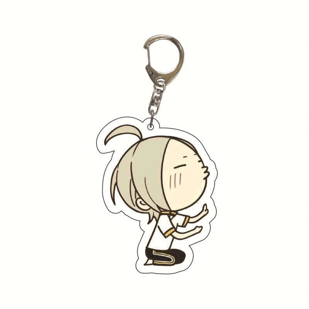 Hot Anime 19 Days Acrylic Keychain Pendant Old Xian Hetian Jian Yi BL Cartoon Figures Keyrings Holder Bag Car Jewelry Gifts