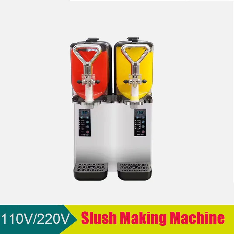 

New Electric Snow Melting Machine, Snow Mud Machine Commercial Smoothie Beverage Mechanism Slush Making Machine