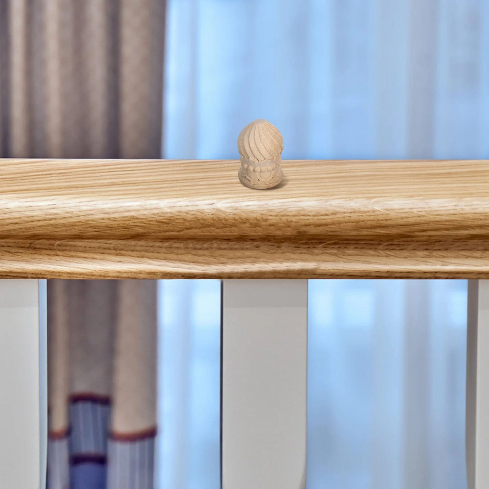 

Wooden Pineapple Finial Elegant European Design Durable Solid Wood Craft For Home Office Decor Lamp Shade Post Top