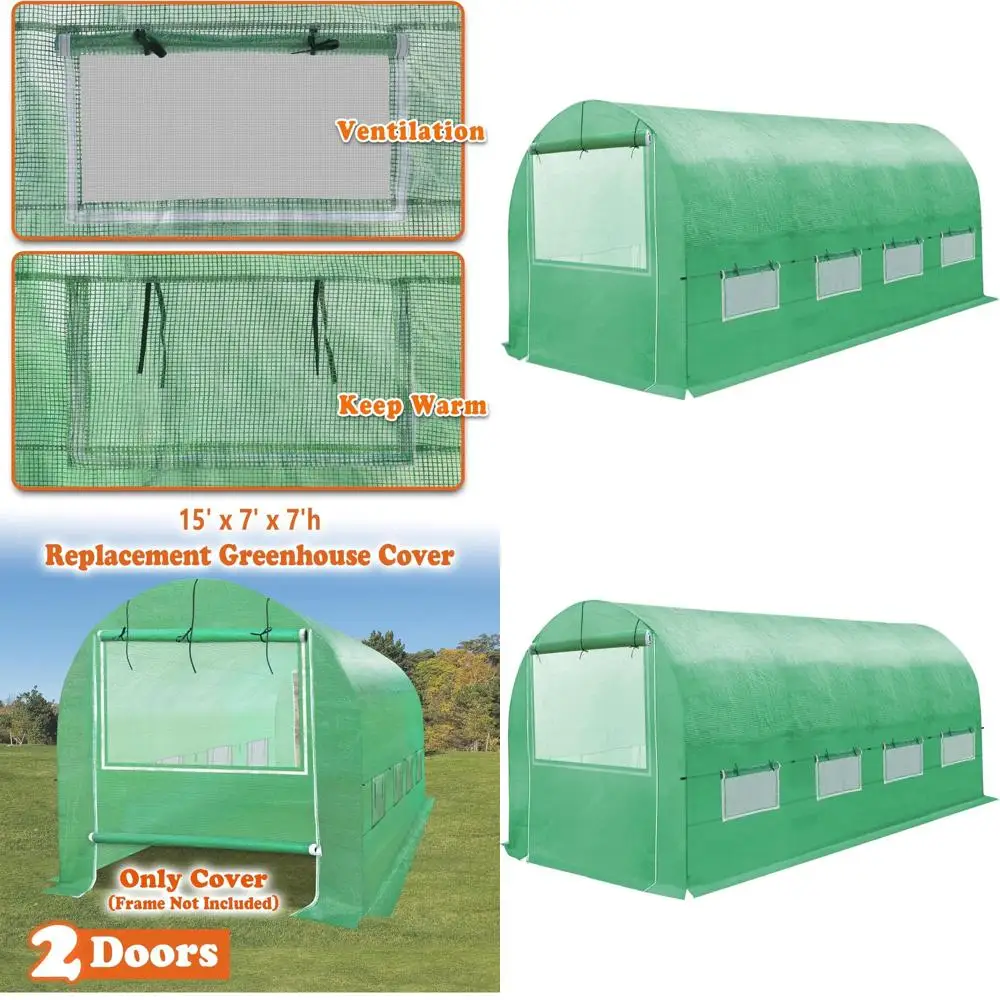 

Сменное покрытие для теплицы - раздвижной тип (15 футов x 7 футов x 7 футов)