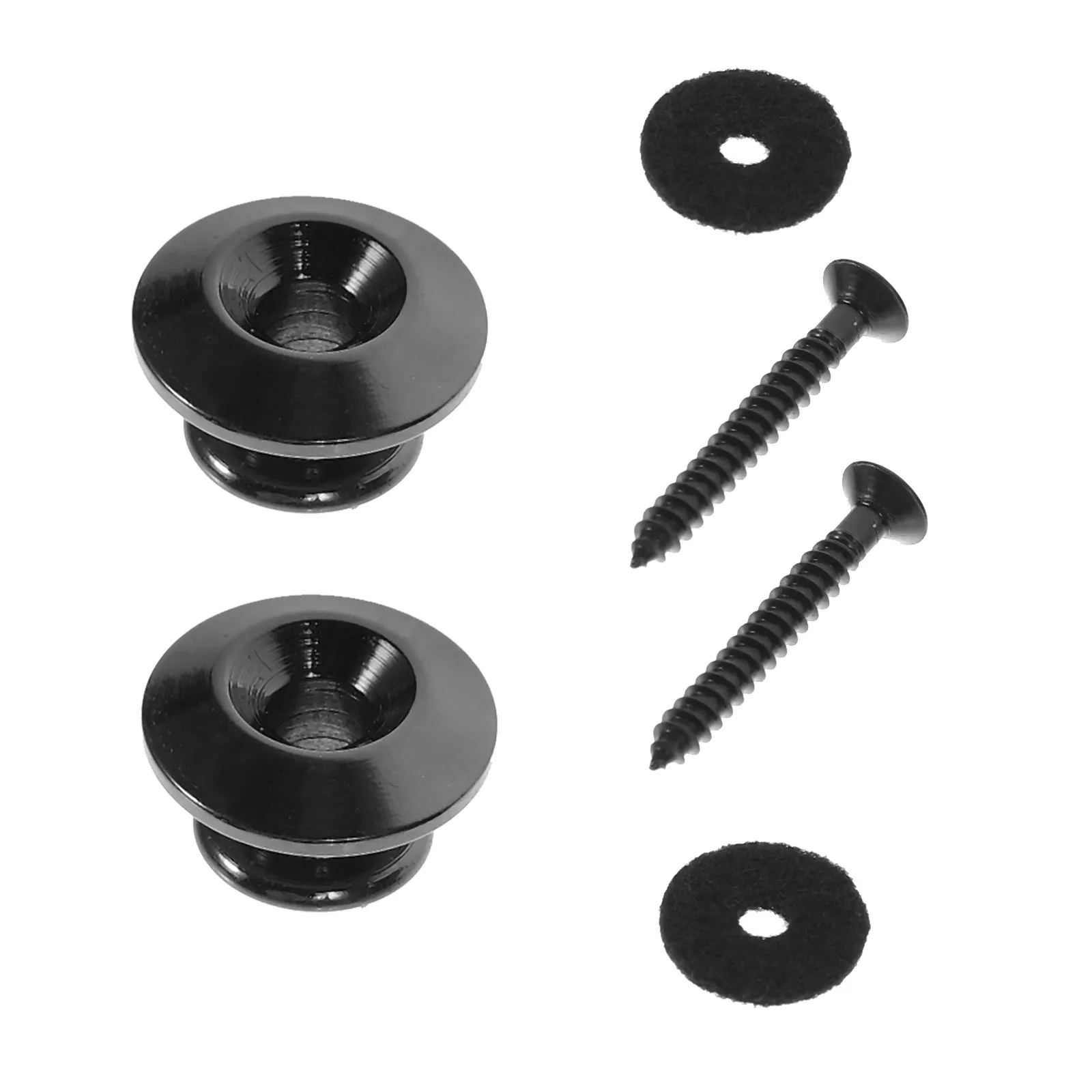 2Pcs Mushroom Head Guitar Strap Button Rust Resistant Copper Strap Lock for Acoustic Electric Guitar Bass Ukulele String