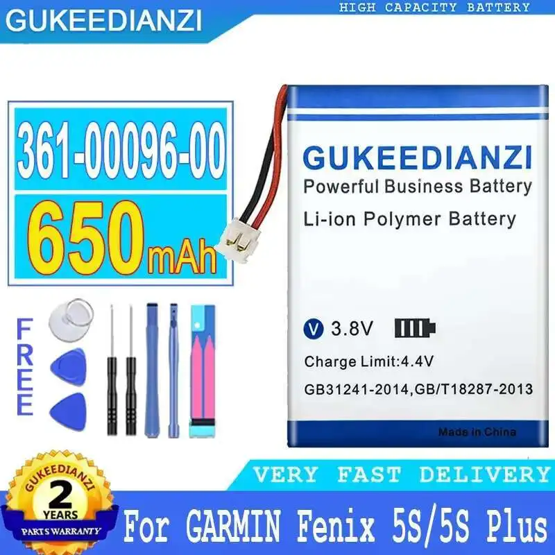 

High-Capacity 650mAh Battery for Garmin Fenix 5s GPS