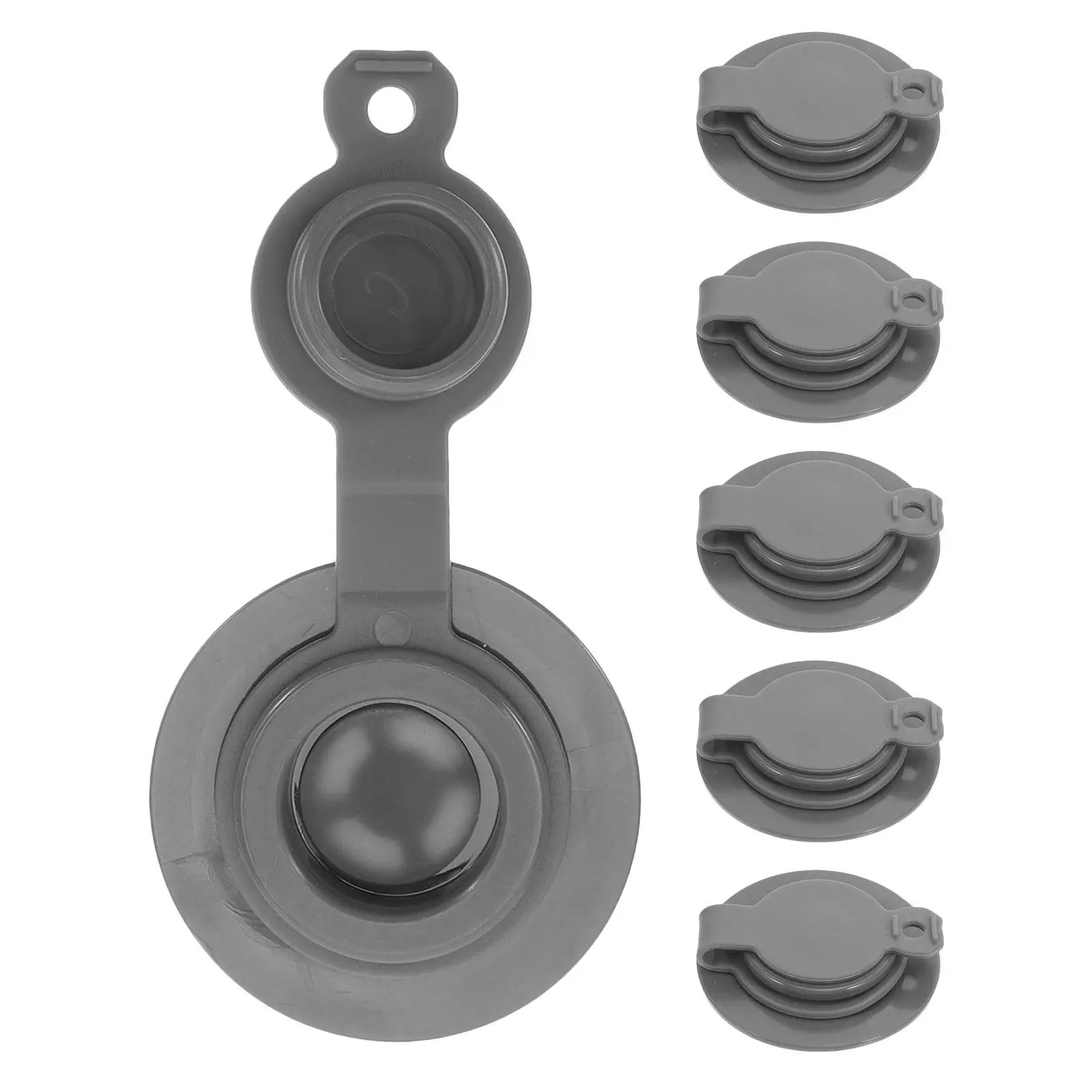 Valve d'air de remplacement pour sacs sous vide, 6 pièces, valves pour sacs de compression en Tpu, couvercles en plastique pour un vide efficace et un gain de place