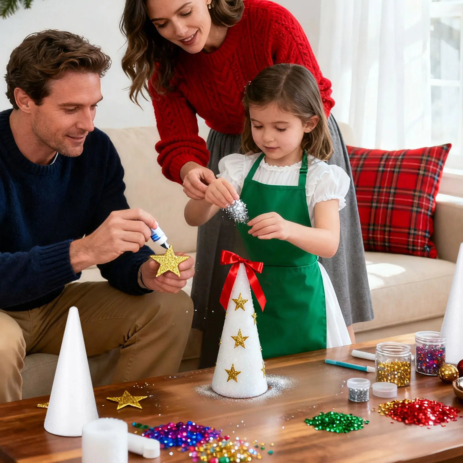

5Pcs Foam Cones for DIY Preschool Church Educational Art Table Centerpiece Flower Arrangement Decoration Project