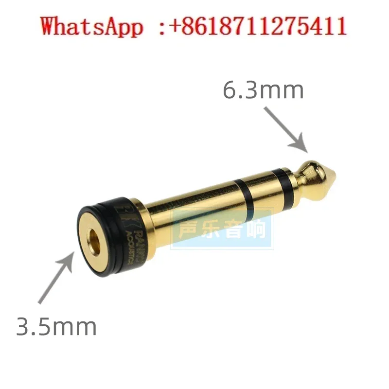 Phosphor blue pure copper 5.5um gold plated rhodium plating 3.5 to 6.3 6.3 to 3.5 conversion head