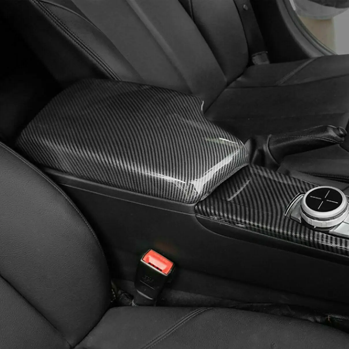 LHD Carbon Fiber Armrest Console Box Panel Cover Suitable For BMW F30 F31 F32 F33 F34 F36 320i 325i 328i 2012-2018