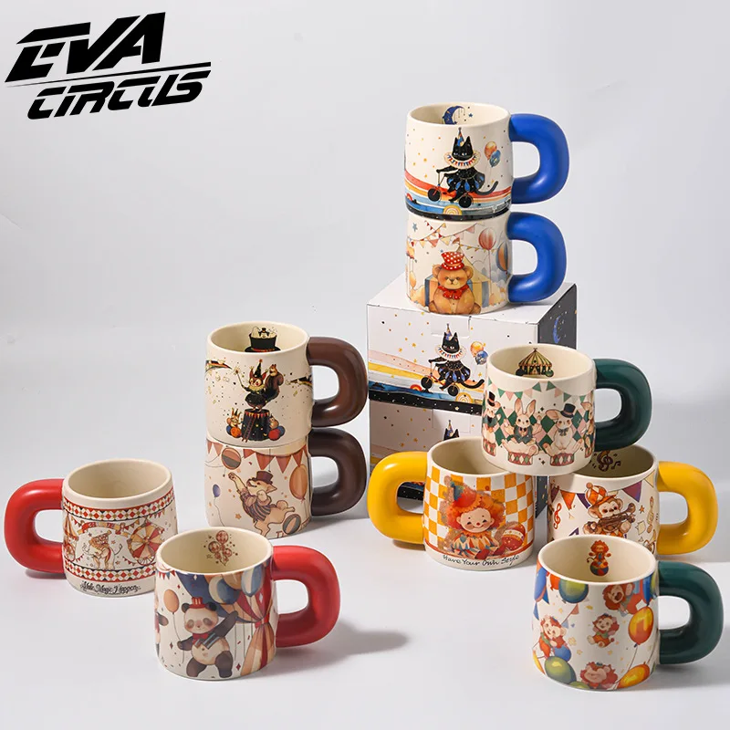 Eva Fantasy Circus Ceramic Mug Coffee Mug Opening Event Souvenir Mug Creative Large Capacity Water Cup