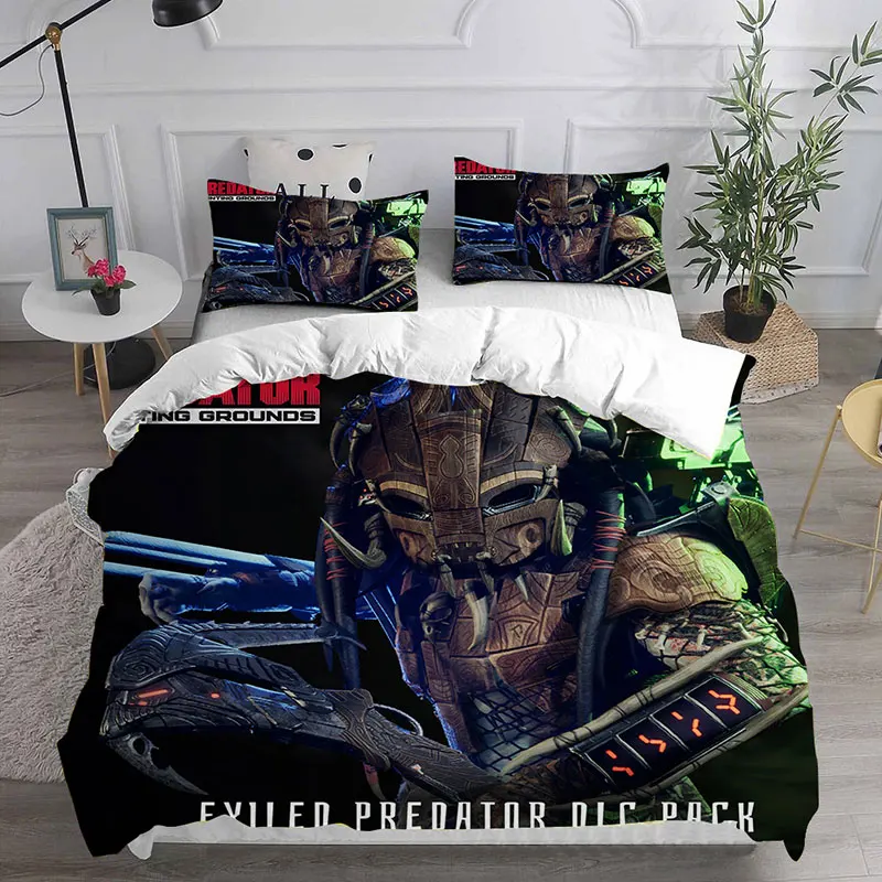 Predator Bedding Sets Comforter Quilt Bed Cover Duvet Cover Pillow Case 2-3 Pieces Sets Kids Adult Size