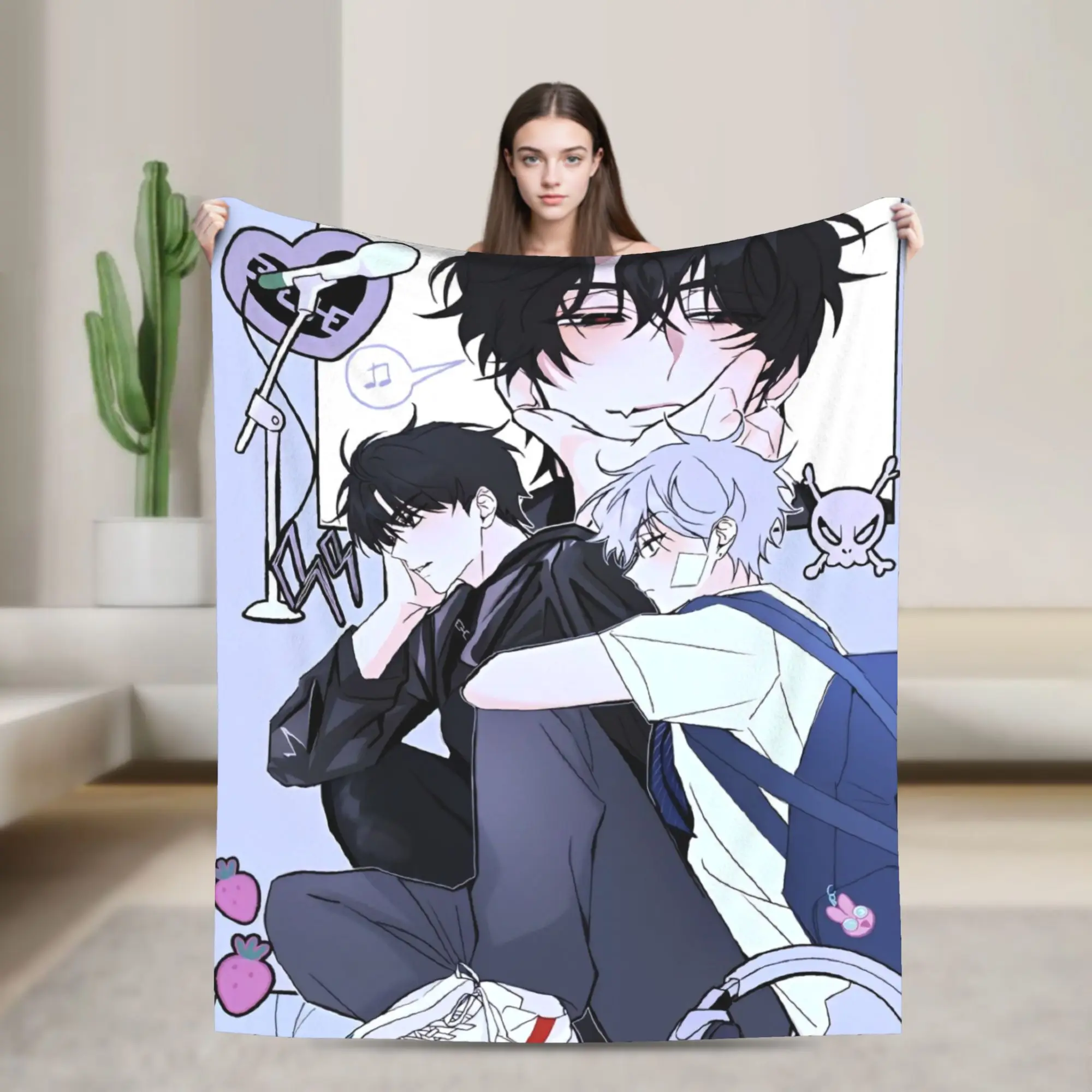 

Alien Stage Ivan & Till Flannel Blanket Custom Throw Blanket for Home 200x150cm Rug Piece