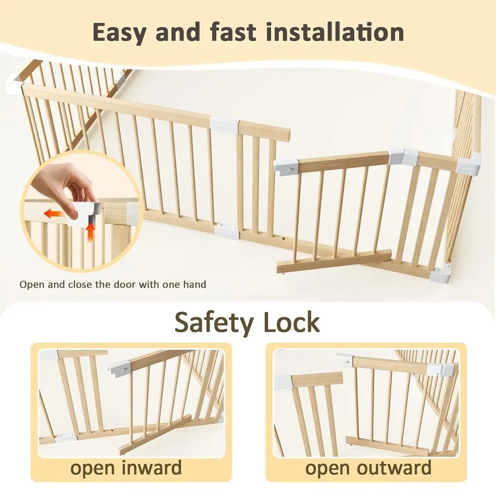 Baby-Laufstall in Jumbo-Größe – Spielbereich für Kleinkinder im Innenbereich, sicherer Spielhof, schnelle Montage (73 x 73 x 24 Zoll)