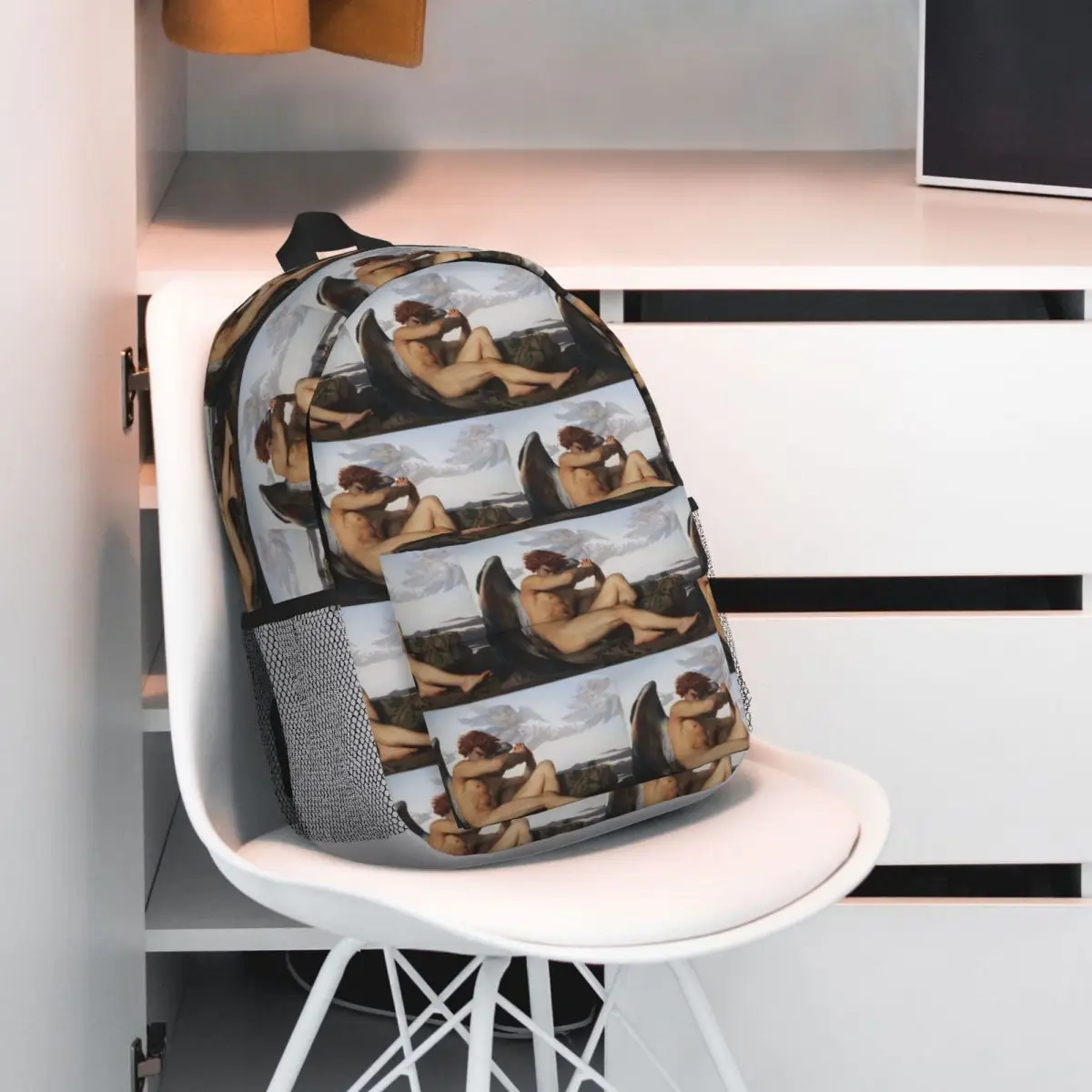 Fallen Angel By Alexandre Cabanel Backpack Hot Sale Daypack Large Capacity Boys Girls BookBag Shoulder Bags Men Women School Bag