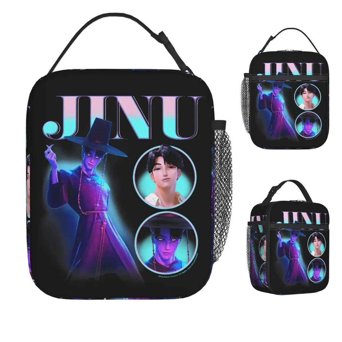 هالوين جينو Y2K نمط عرض المشارك حقيبة الغداء للنساء علب الاغذية ريترو مكتب حقيبة للحفاظ على البرودة المحمولة أكسفورد حقيبة الغداء الحرارية