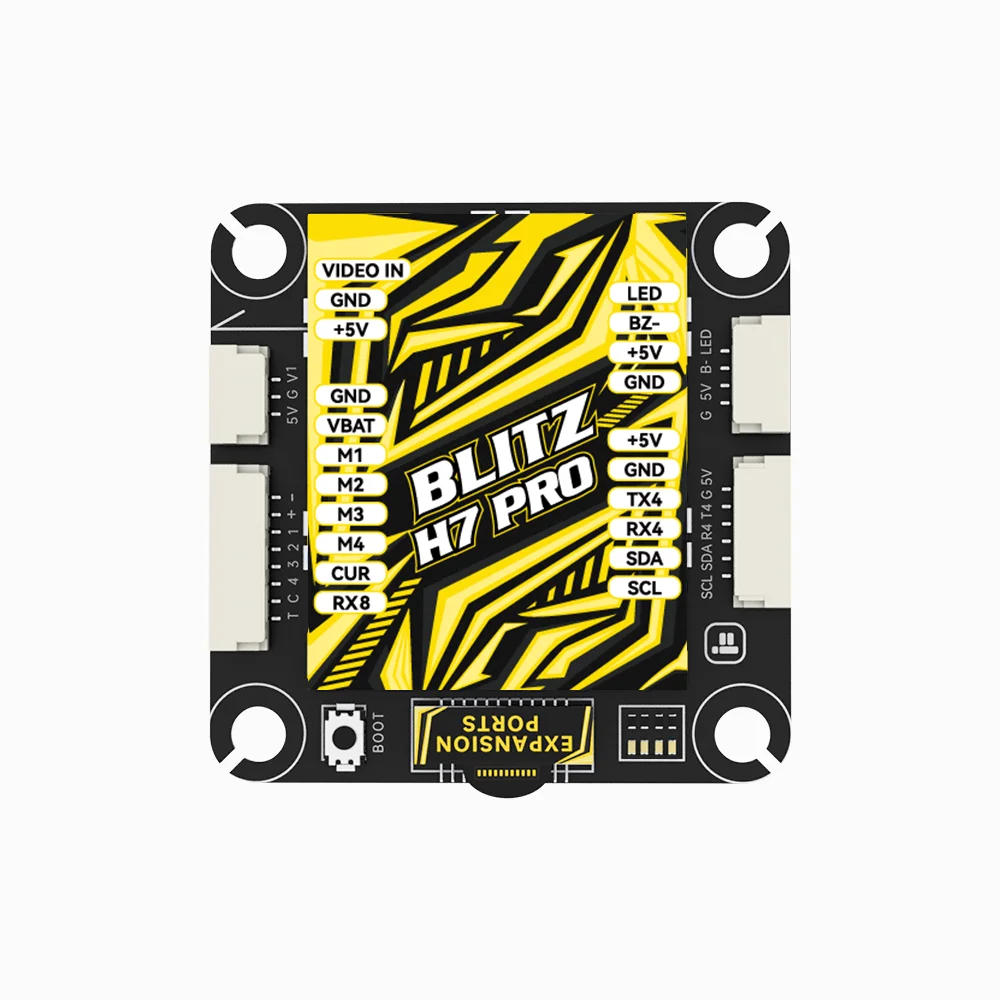 

Контроллер полета iFlight BLITZ H7 Pro STM32H743 4S-12S ICM42688 AT7456E OSD Ardupilot с SD-картой Blackbox для FPV Cinelifters