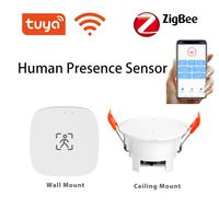 Tuya WIFI Zigbee Motion Detector Smart Human Presence Sensor MmWave Radar Detection Luminance/Distance/ Fretting Detection