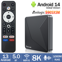 X88 PRO X5M Android 14 TV BOX 4GB 64GB Amlogic S905X5M 1000M AV1 TVBOX 2.4G&5G Dual Wifi Wifi6 HDR10+ DDR4 Set Top Box